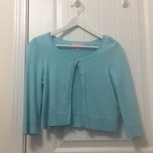 Lilly Pulitzer 3/4 Sleeve Cropped Cardigan